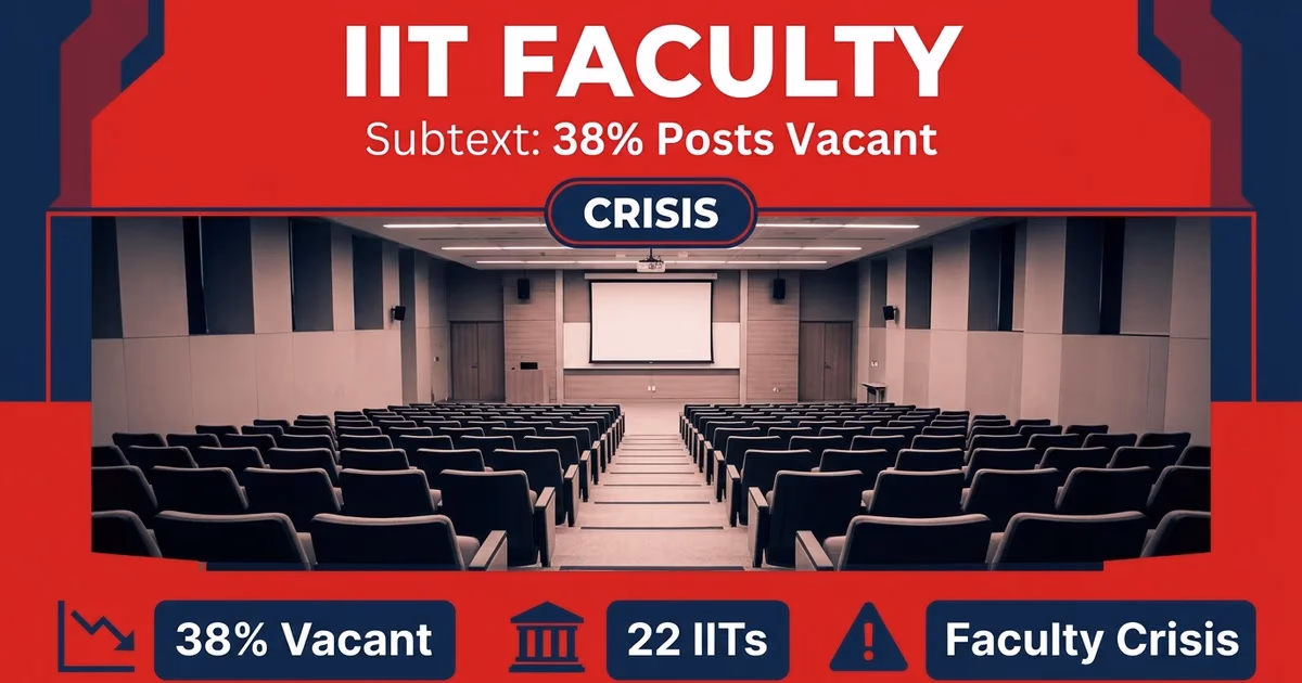 IITs Face Acute Faculty Shortage: 38% Posts Vacant in 2026