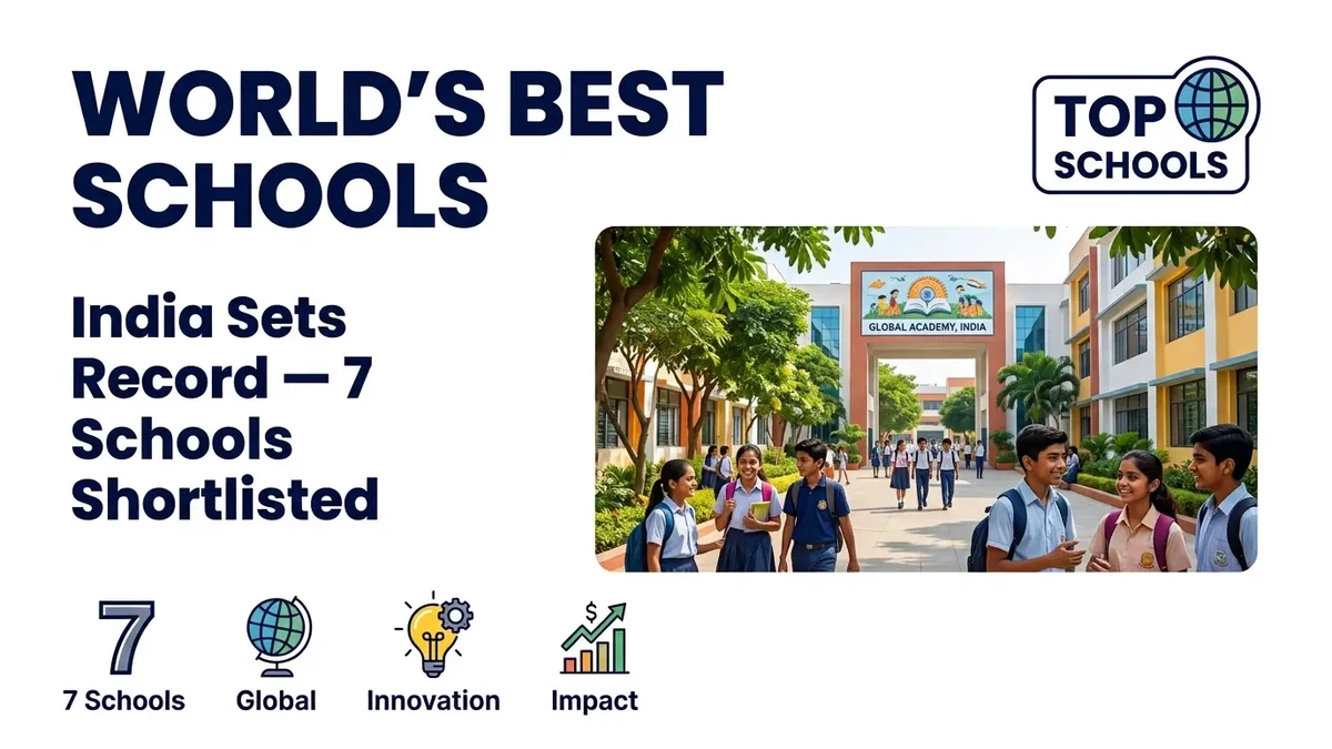 7 Indian Schools Nominated for World's Best School Prizes 2026 — Is Yours on the List?