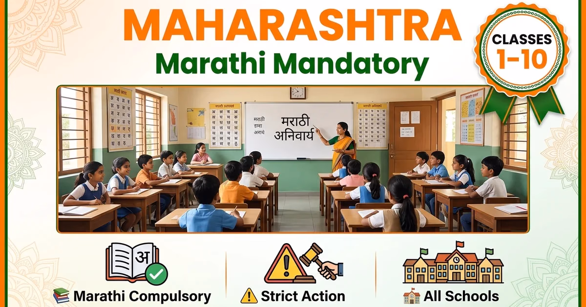 Maharashtra Makes Marathi Mandatory in Classes 1-10: What Parents Must Know