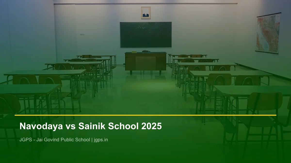 Navodaya vs Sainik School 2025 — Complete Comparison Guide