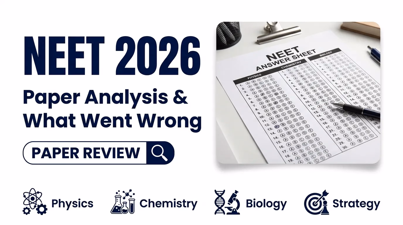 The Brutal Truth About the NEET 2026 Paper (And How It Changes Your 2027 Strategy)