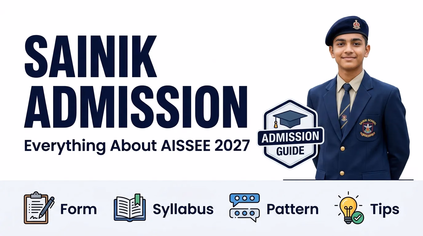 Sainik School Admission 2027-28 (AISSEE): Registration, Eligibility, Fees & Preparation Guide
