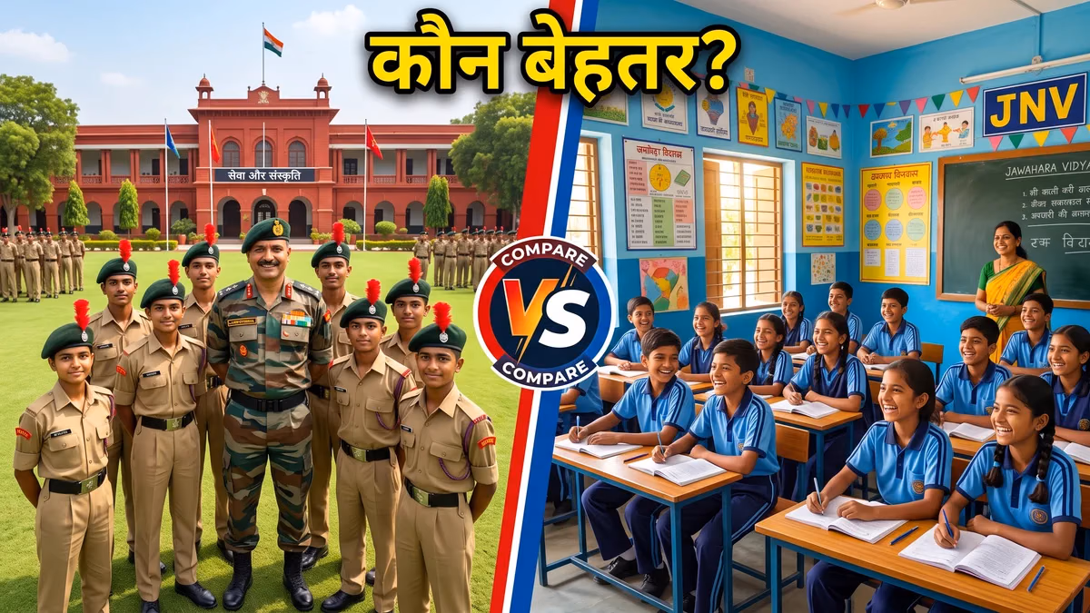 सैनिक स्कूल बनाम नवोदय 2027 — कौन सा बेहतर?