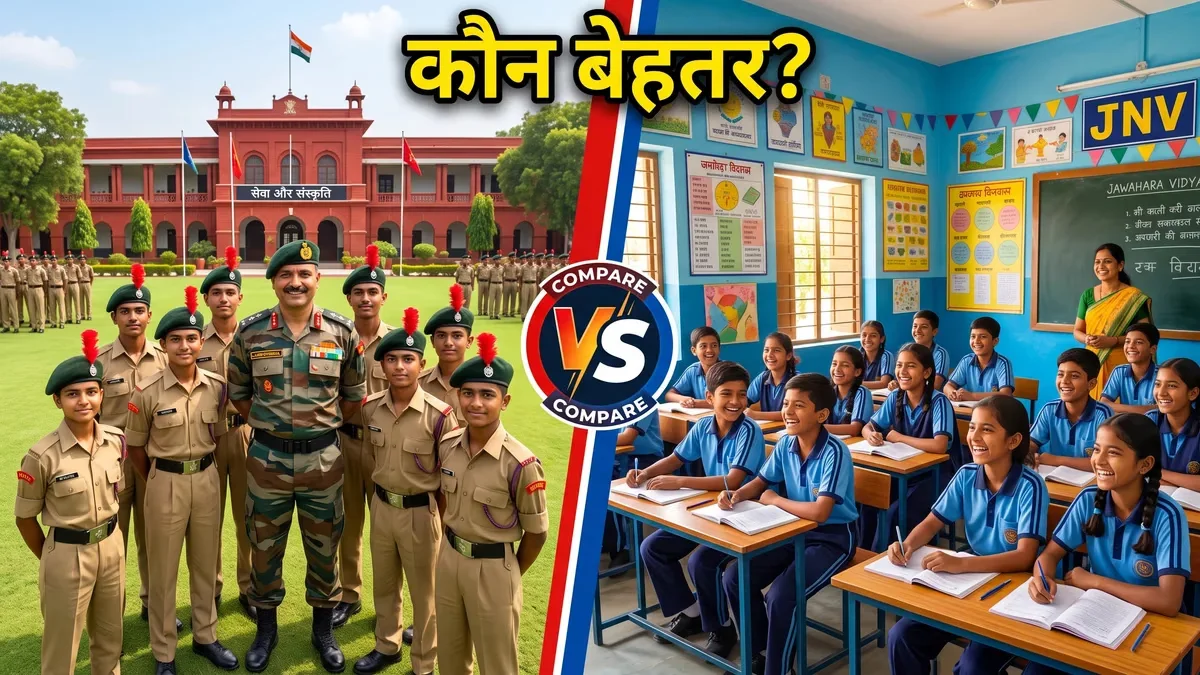सैनिक स्कूल बनाम नवोदय 2027 — कौन सा बेहतर?