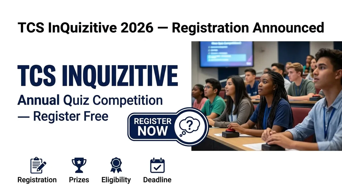 TCS InQuizitive 2026: How to Register & Win India's Biggest Tech Quiz