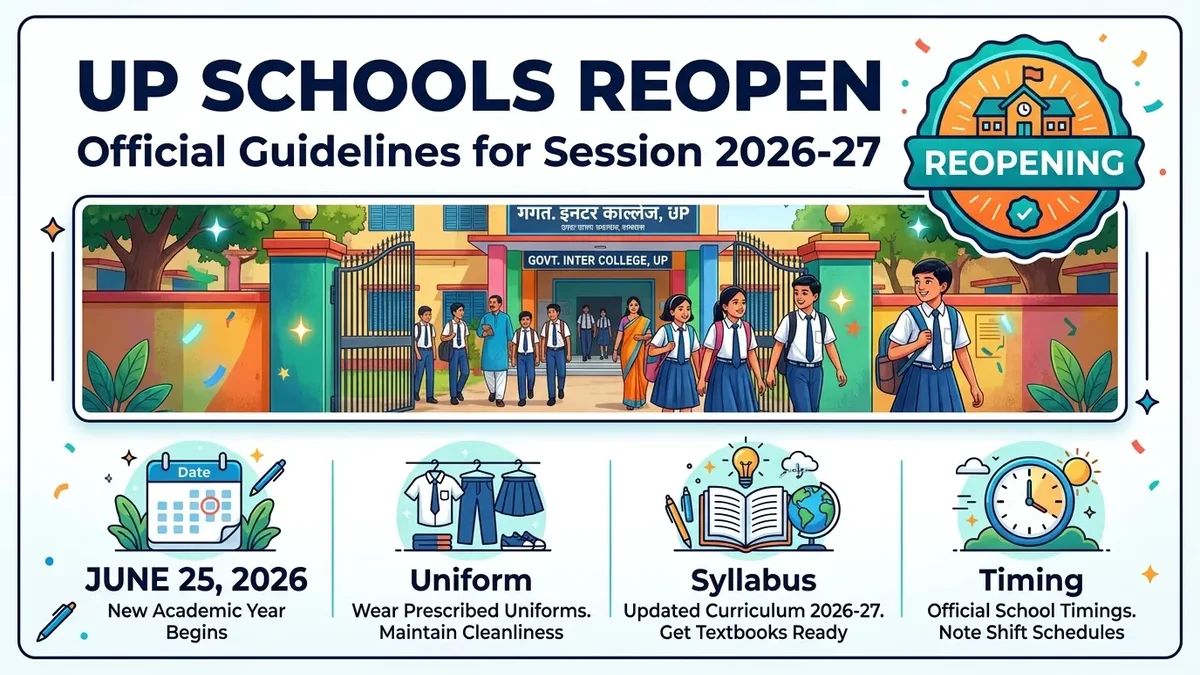 UP Schools Reopen After Heatwave (June 2026): New Safety Rules & Guidelines
